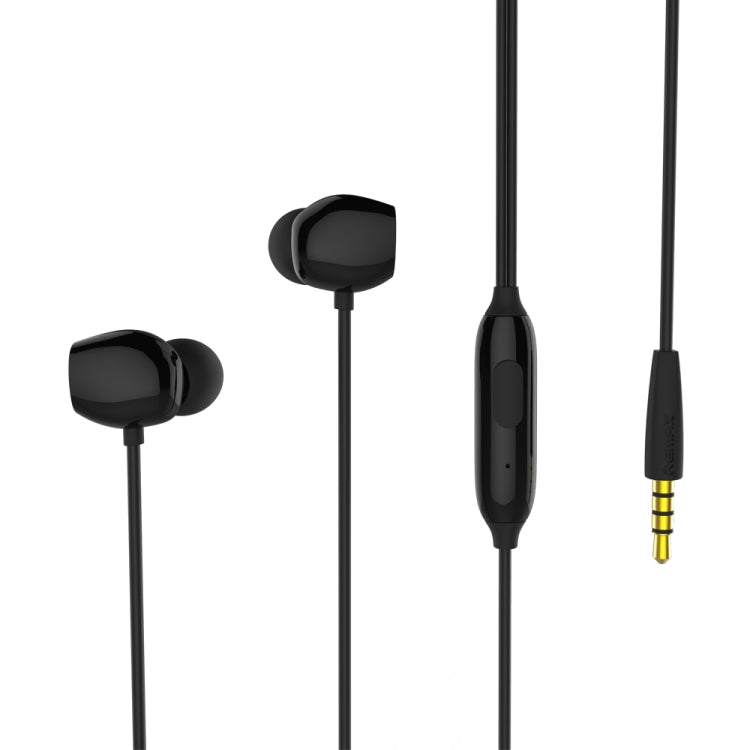 REMAX RM-550 Auricolare musicale stereo in-ear con pin dorato da 3,5 mm con controllo via cavo + microfono, supporto vivavoce REMAX RM-550 Auricolare musicale stereo in-ear con pin dorato da 3,5 mm con controllo via cavo + microfono, supporto vivavoce